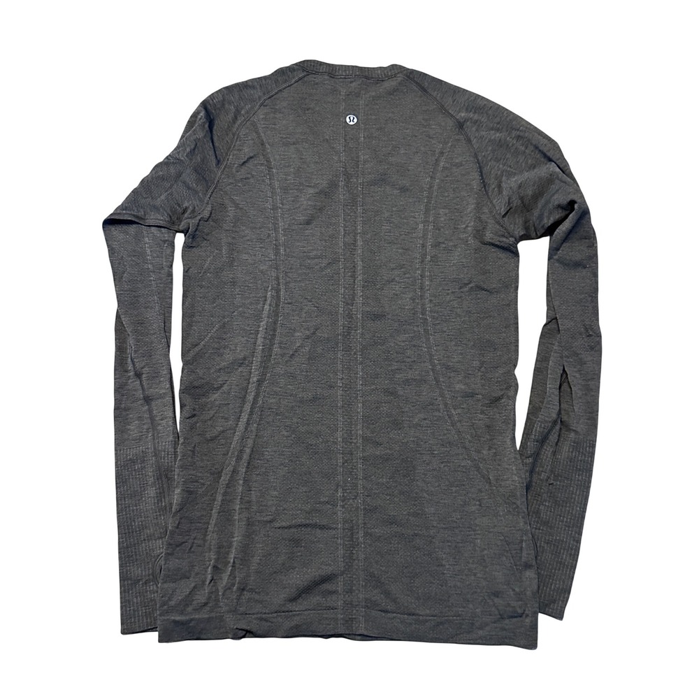 Lululemon Swiftly Tech Long Sleeve 2.0 Charcoal Grey Shirt Size 8